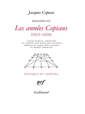 cover image of Les années Copiaus (1925-1929)